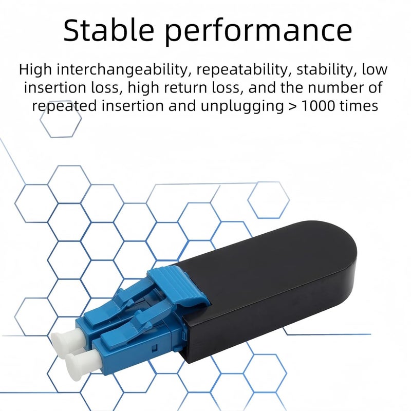 TXWTXPJ -LC Single Mode 9/125μm Fiber Optic Loopback Adapter,LC/UPC Singlemode Fiber Optic Loopback Module,Loopback Adapter/Test Plug for Equipment Testing and Simulation (2) - Image 2